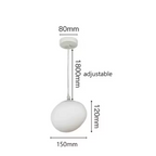 Frosted Glass Pendant Light – Minimalist Designer Ceiling Lamp | Modern Ambient Interior Lighting