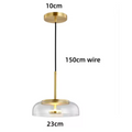 Solara Brass Pendant Light – Modern Glass LED Hanging Lamp | Elegant Ambient Interior Lighting