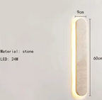 Lumora Stone Wall Light – Natural Stone LED Wall Lamp | Modern Architectural Lighting | Contemporary Interior Elegance