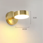 Scandinavian Copper LED Wall Lamp – Nordic Elegance with Functional Lighting