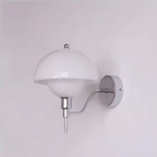 Mushroom Glow Wall Light – Organic Glass Sconce | Nordic Cream Accent Lighting