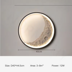 LunaGarden Outdoor Wall Light – Moon-Inspired LED Feature Light | Waterproof Garden Lighting | Contemporary Exterior Déco