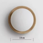 Nordic Timber Wall Light – White Glass & Wood Wall Lamp | Scandinavian Interior Lighting | Minimalist Home Décor
