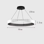 Carousel Pendant Chandelier – Modern Ring LED Suspension Light | Elegant Statement Lighting