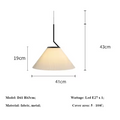 Nordic Plissé Cream Pendant Light – Scandinavian Pleated Hanging Lamp | Elegant Minimalist Ceiling Lighting