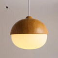 Castanea Pendant Light – Natural Wood-Inspired Hanging Lamp | Elegant Modern Interior Lighting