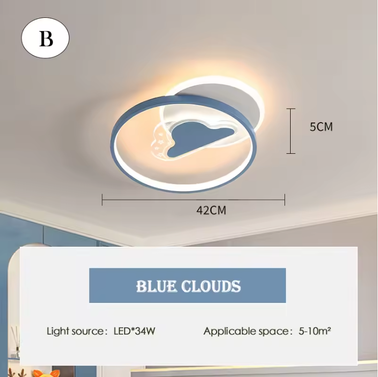 Pastelune LED Ceiling Light – Dimmable Kids Ceiling Lamp | Soft Ambient Lighting for Children's Spaces