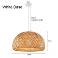 Kiyora Bamboo Pendant Light – Handwoven Asian Hanging Lamp | Natural Japandi Lighting for Calm Interiors
