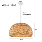Kiyora Bamboo Pendant Light – Handwoven Asian Hanging Lamp | Natural Japandi Lighting for Calm Interiors
