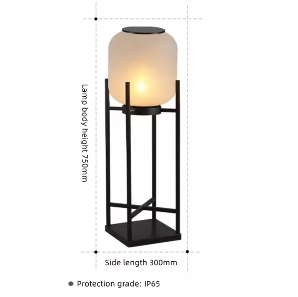 Solar Floor Lantern – Outdoor Solar Lamp | Weatherproof Garden & Patio Lighting