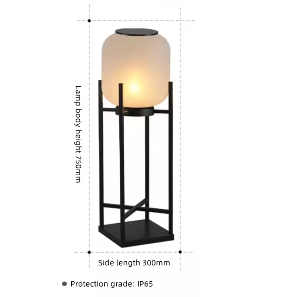 Solar Outdoor Floor Lamp – Weatherproof Solar Lighting | Modern Garden & Pathway Illumination