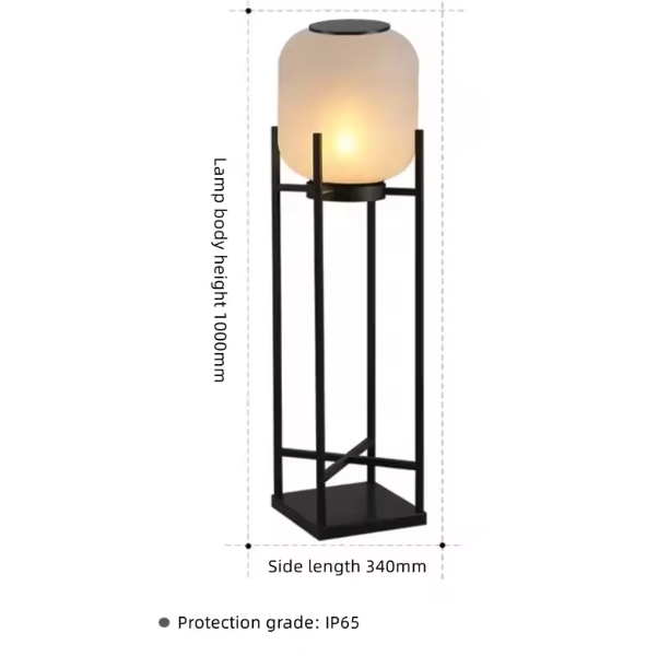 Solar Outdoor Floor Lamp – Weatherproof Solar Lighting | Modern Garden & Pathway Illumination