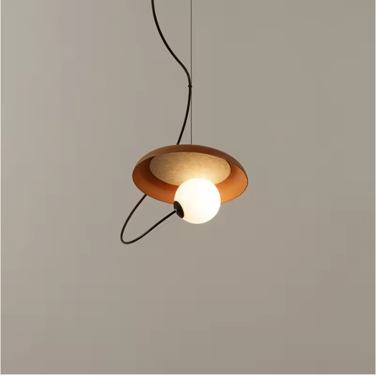Gridora Nordic Pendant Light – Modern LED Hanging Lamp | Geometric Designer Ceiling Light for Contemporary Interiors