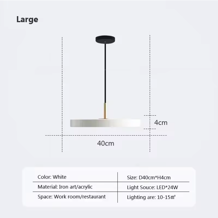 Orbisaucer LED Pendant Light – Minimalist UFO Ceiling Lamp | Modern Sculptural Hanging Light for Contemporary Interiors