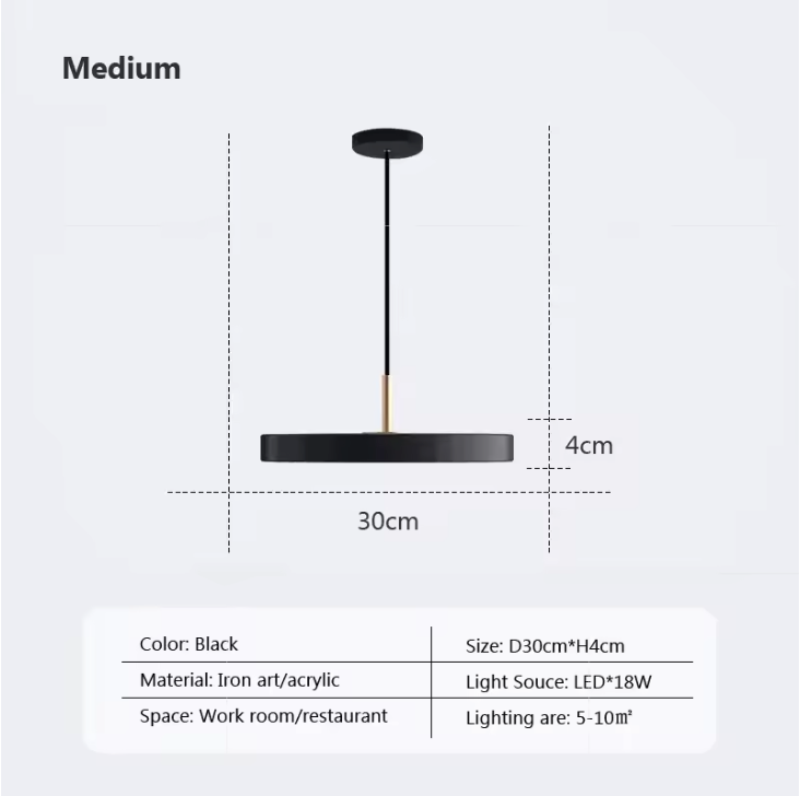 Orbisaucer LED Pendant Light – Minimalist UFO Ceiling Lamp | Modern Sculptural Hanging Light for Contemporary Interiors