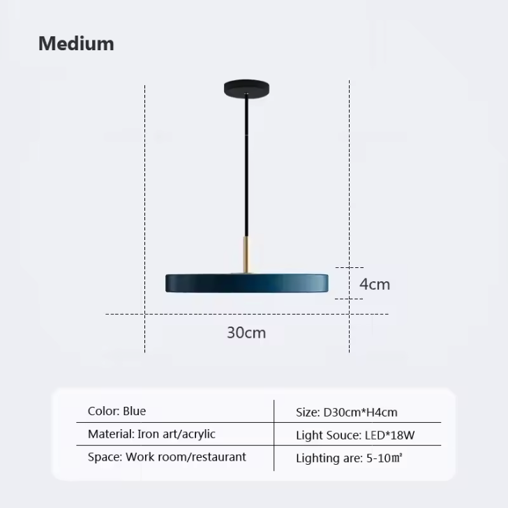 Orbisaucer LED Pendant Light – Minimalist UFO Ceiling Lamp | Modern Sculptural Hanging Light for Contemporary Interiors