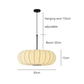 Verona Wabi-Sabi Pendant Light – Minimalist Silk Hanging Lamp | Japanese Inspired Ceiling Lighting