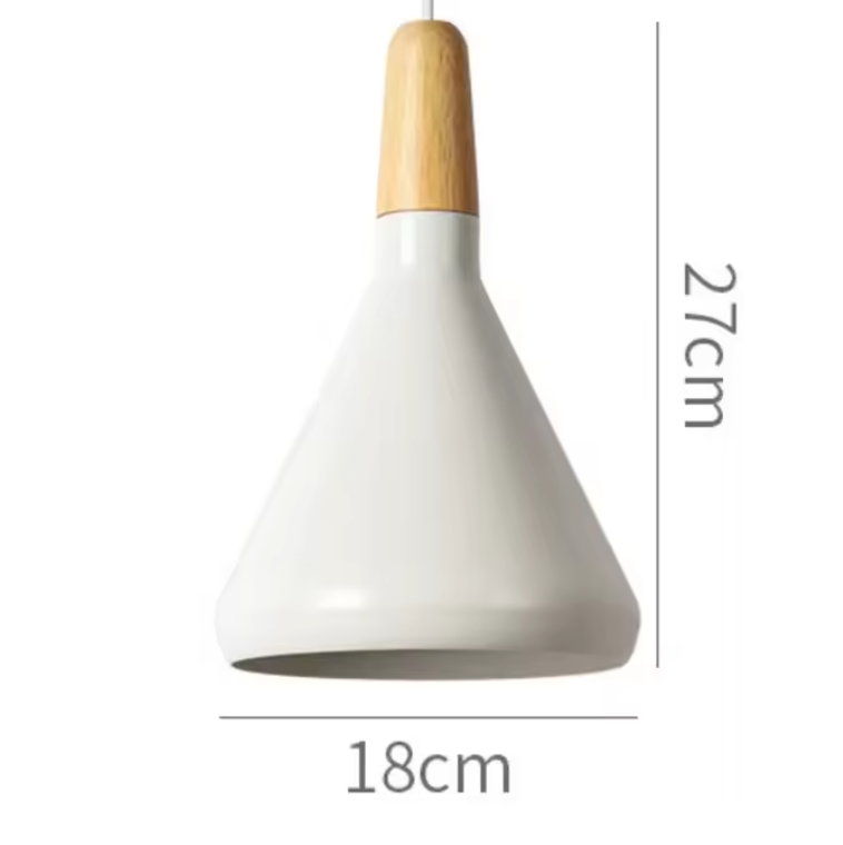 French Macaron Cone Pendant Light – Colourful Modern Hanging Lamp | Elegant Scandinavian Ceiling Lighting