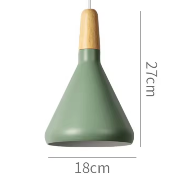 French Macaron Cone Pendant Light – Colourful Modern Hanging Lamp | Elegant Scandinavian Ceiling Lighting