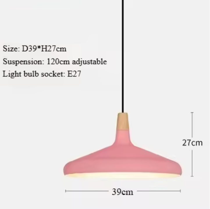 French Macaron Cone Pendant Light – Colourful Modern Hanging Lamp | Elegant Scandinavian Ceiling Lighting