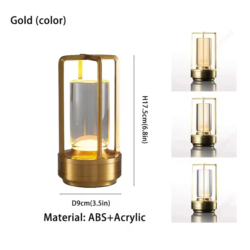 Sunny Side Up Crystal LED Table Lamp – Rechargeable Designer Lamp | Luxury Ambient Lighting