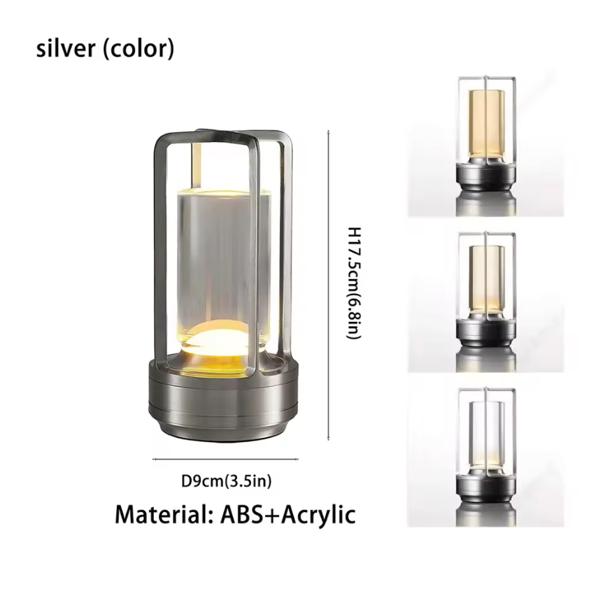 Sunny Side Up Crystal LED Table Lamp – Rechargeable Designer Lamp | Luxury Ambient Lighting