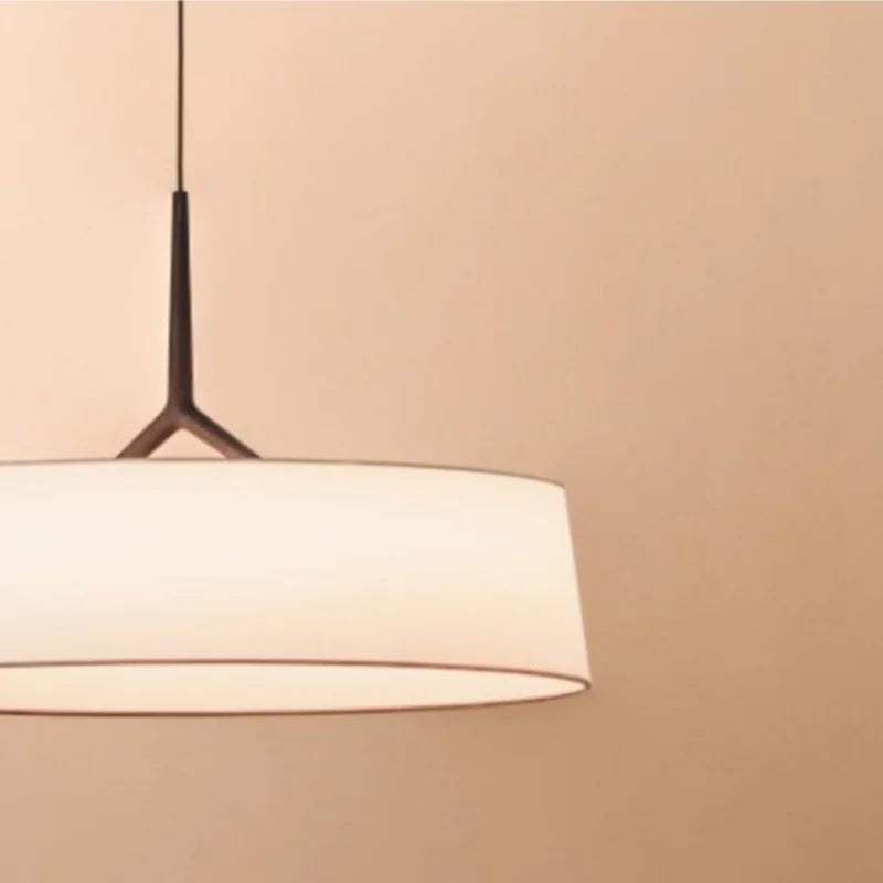 LunaWeave Pendant Light – Minimalist Fabric Ceiling Lamp | Contemporary LED Ambient Lighting