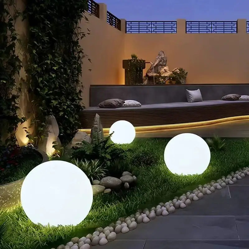 AuraSphere Solar LED Light Ball – RGB Waterproof Garden Globe with Remote Control | Decorative Outdoor Mood Lighting