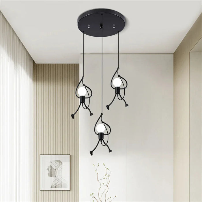 Doll Pendant Light – Playful Character Hanging Lamp | Fun Decorative Lighting for Creative Interiors