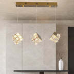 Aurelium Crystal Pendant Light – Modern Staircase Chandelier | Luxury LED Hanging Lamp for Grand Interiors