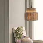Wabi Sabi Rattan Pendant Light – Handwoven Japanese Ceiling Lamp | Natural Ambient Lighting | Artisan Interior Feature