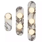 Marble LED Wall Light – Modern Designer Wall Lamp | Luxury Ambient Lighting | Contemporary Stone & Glass Feature