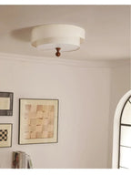 Kaori Ceiling Light – Wabi-Sabi Fabric Flush Lamp | Japanese Minimalist LED Lighting for Calm Interiors