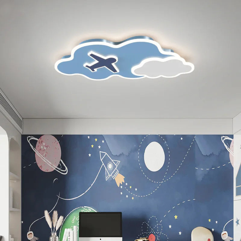 Astrova Cloud Ceiling Light – LED Astronaut Ceiling Lamp | Dimmable Kids Room Lighting with Remote Control