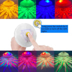 AQUAGLOW RGB Floating Disco Lamp – Waterproof Underwater LED Light | IP68 Pool & Spa Lighting