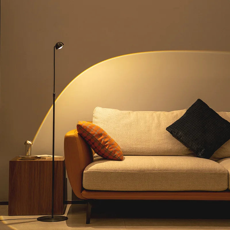 Nordica Arc Floor Lamp – Adjustable LED Reading Light | Scandinavian Designer Standing Lamp