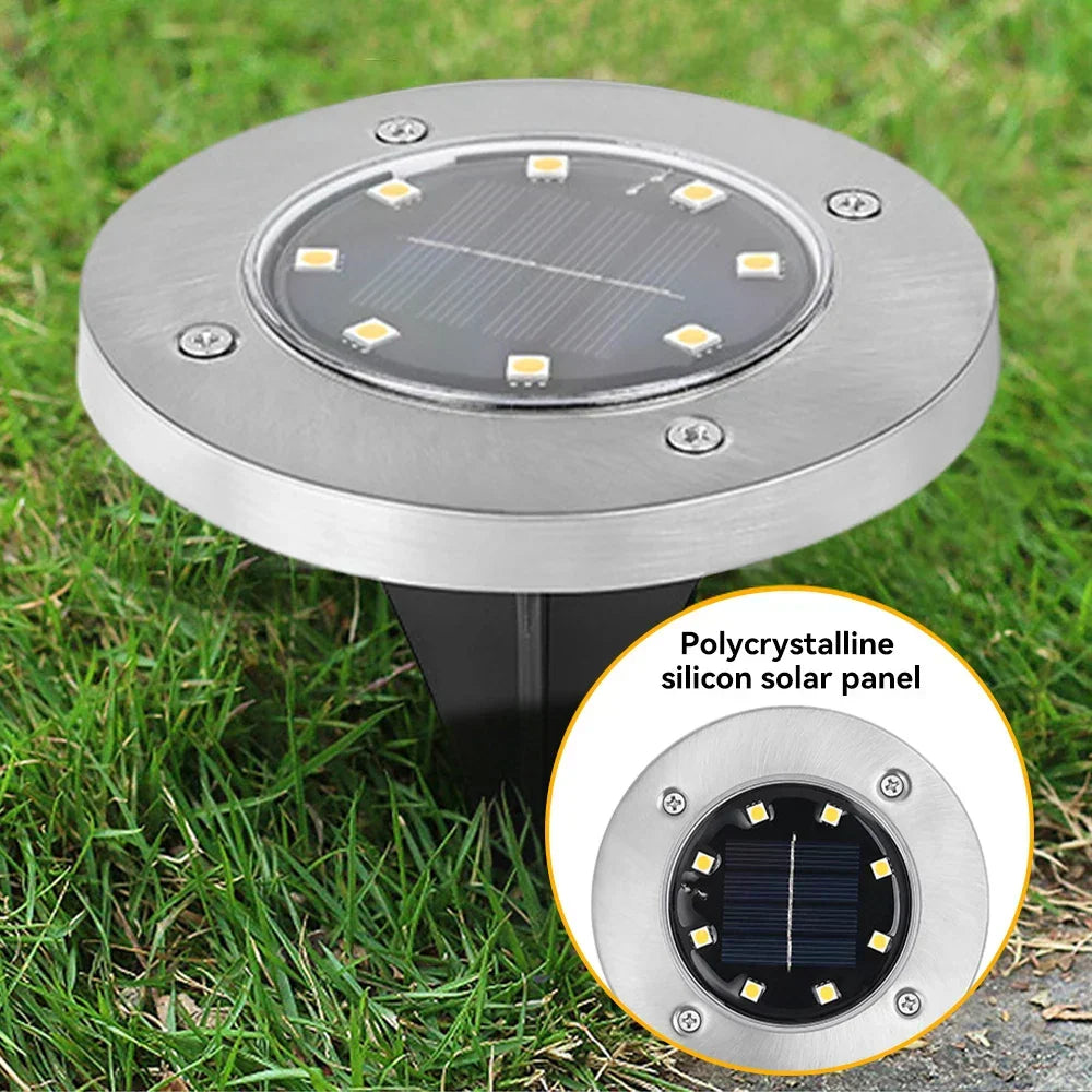 Solvique Ground Light Set – Solar LED Path Lights | Waterproof Outdoor Lighting for Gardens, Walkways & Steps