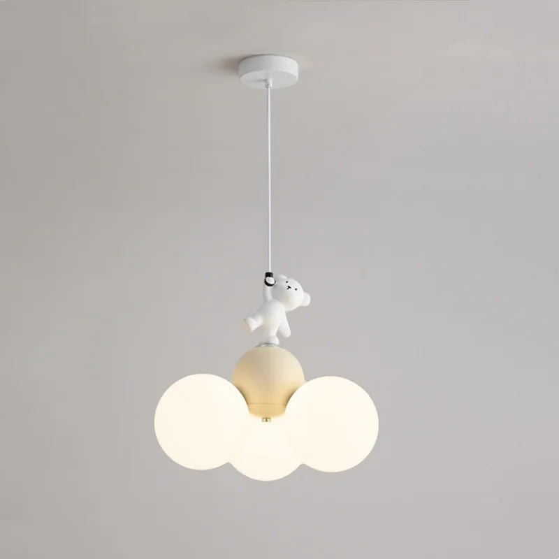 Cubilume Bear Ceiling Light – Cartoon Balloon LED Lamp | Playful Kids Room Lighting for Imaginative Spaces