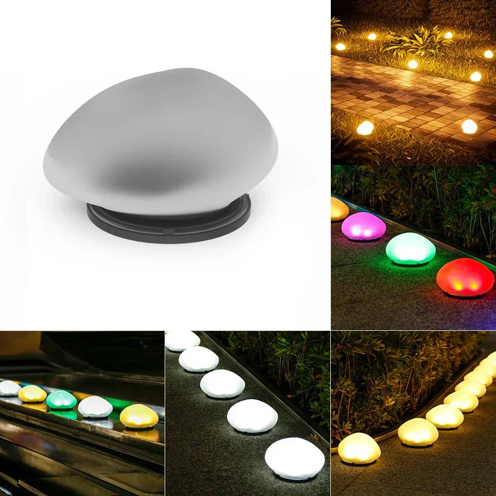 StoneGlow Solar Garden Light – Waterproof Pebble Outdoor Lamp | Decorative LED Lighting for Gardens & Patios