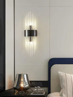 Crystal Noir Wall Light – Luxury Crystal LED Wall Lamp | Modern Stainless Steel Lighting | Elegant Interior Statement