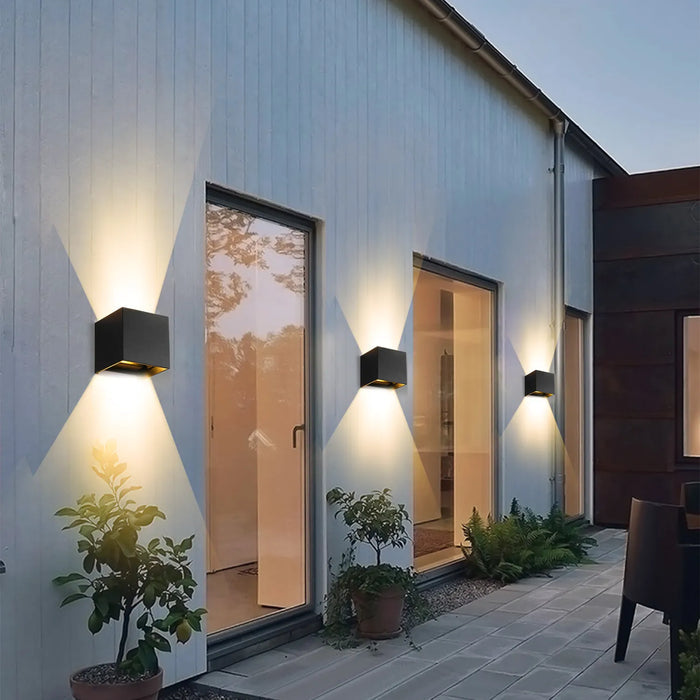CubeGlow Wireless Wall Lights – Set of 2 LED Wall Lamps | Rechargeable Ambient Lighting | Modern Space-Saving Design