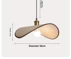 Wabi-Sabi Pendant Light with Fabric Shade – Japandi Retro Ceiling Lamp | Warm Ambient Interior Lighting