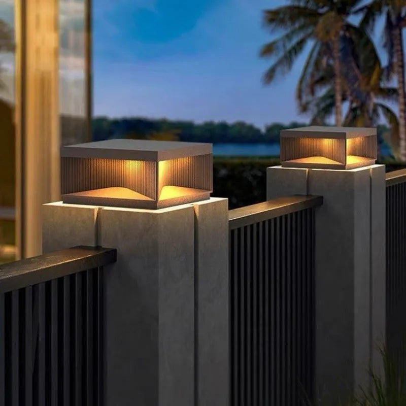 Auralis Pillar Light – Modern LED Outdoor Post Lamp | Waterproof Fence & Entrance Lighting for Exterior Spaces