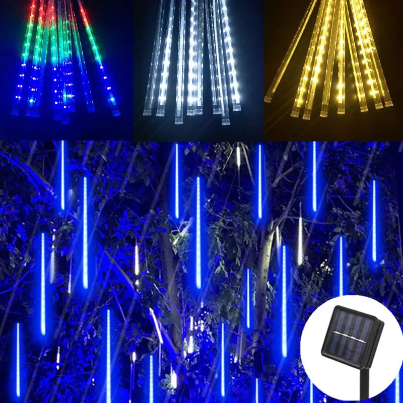 StarFall Solar Meteor Lights – Waterproof LED Rain Tube Lights | Outdoor Garden & Festive Lighting