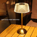 LumaGlow Touch – Rechargeable Glass LED Night Lamp