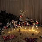 LumiRein LED Reindeer Family – Illuminated Metal Christmas Decoration | Indoor & Outdoor Holiday Display