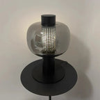 BonboriGlow Nordic Glass Lamp – Minimalist Amber & Smoke Grey Designer Lamp