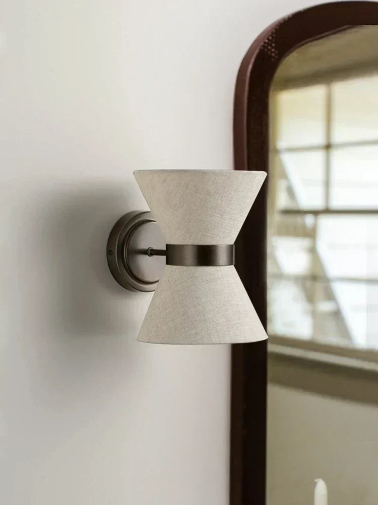Hikari Fabric Wall Light – Wabi-Sabi LED Wall Lamp | Japanese Minimalist Lighting for Serene Interiors