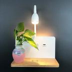 LumiCharge Smart Wall Light – Wireless Charging Sconce | Modern Bedside LED Lighting