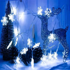 FrostLume LED Snowflake String Lights – Festive Decorative Lighting for Indoor & Outdoor Use